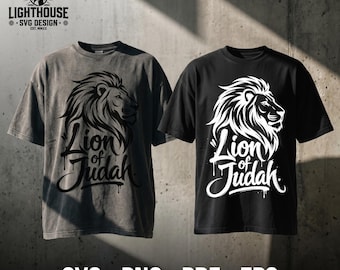 Judas lejon SVG PNG: Edgy kristen streetwear-grafik (digital nedladdning)