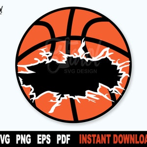 Basketball Svg, Nom de l’équipe de basket-ball Fichier SVG pour Cricut, Silhouette, Sport Svg Vector Clipart, Png Art Design - Téléchargement numérique instantané