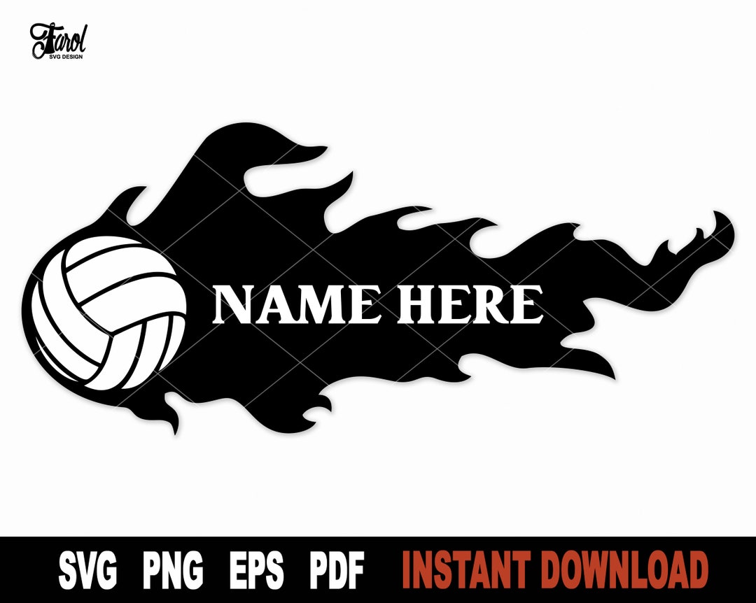 Volleyball Exploding Svg Volleyball Flames SVG: Sport Vector Clipart (digital Download) - Etsy