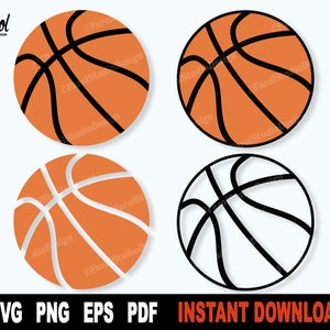 Basketball SVG Bundle | Sports Ball SVG Collection | Assorted Basketball Designs | Cricut & Silhouette Cut Files | Instant Download