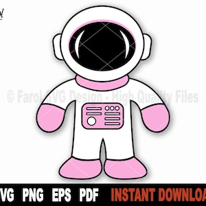 Astronaut-Svg-Datei für Cricut, Silhouette, niedliche Astronaut-Svg-Datei, Weltraum-Svg-Vektor-Clipart, Astronaut-Png-Datei-digitaler Download