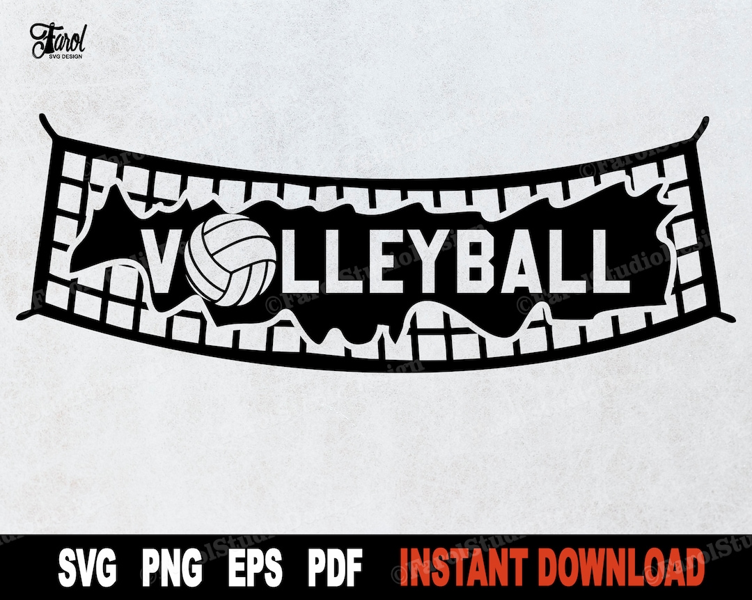 Volleyball SVG, Volleyball Net SVG Cut File, Svg File for Cricut