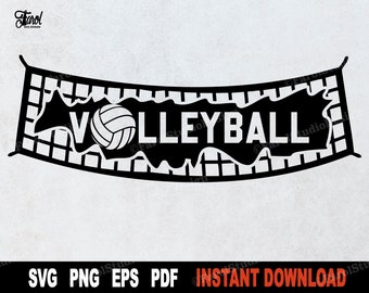 Volleyball Net SVG Cut File: Sport Clipart (Digital Download)
