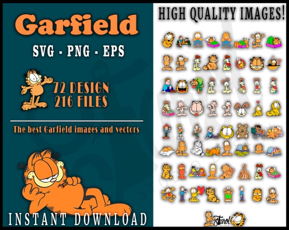 Download Garfield Svg Bundle Dog And Cat Svg Funny Cat Svg Bundles Etsy
