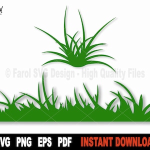 Grass SVG, Grass Svg File For Cricut, Silhouette,  Nature Svg Cut File, Vector Clipart- Instant Download