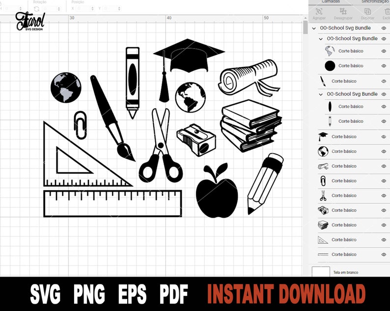 School SVG Bundle: Teacher & Crayon Clipart (digital Download) - Etsy ...