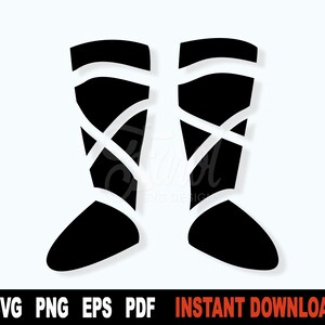Zapatos medievales SVG Cut File, Armadura de Dios SVG, Zapatos de paz SVG Archivos para Cricut - Descarga digital instantánea