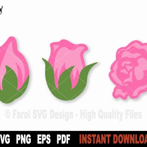 Roses SVG Bundle, Flowers Svg File For Cricut, Silhouette, Nature Svg Cut File, Roses bouquet Vector Clipart, Printable- Instant Download