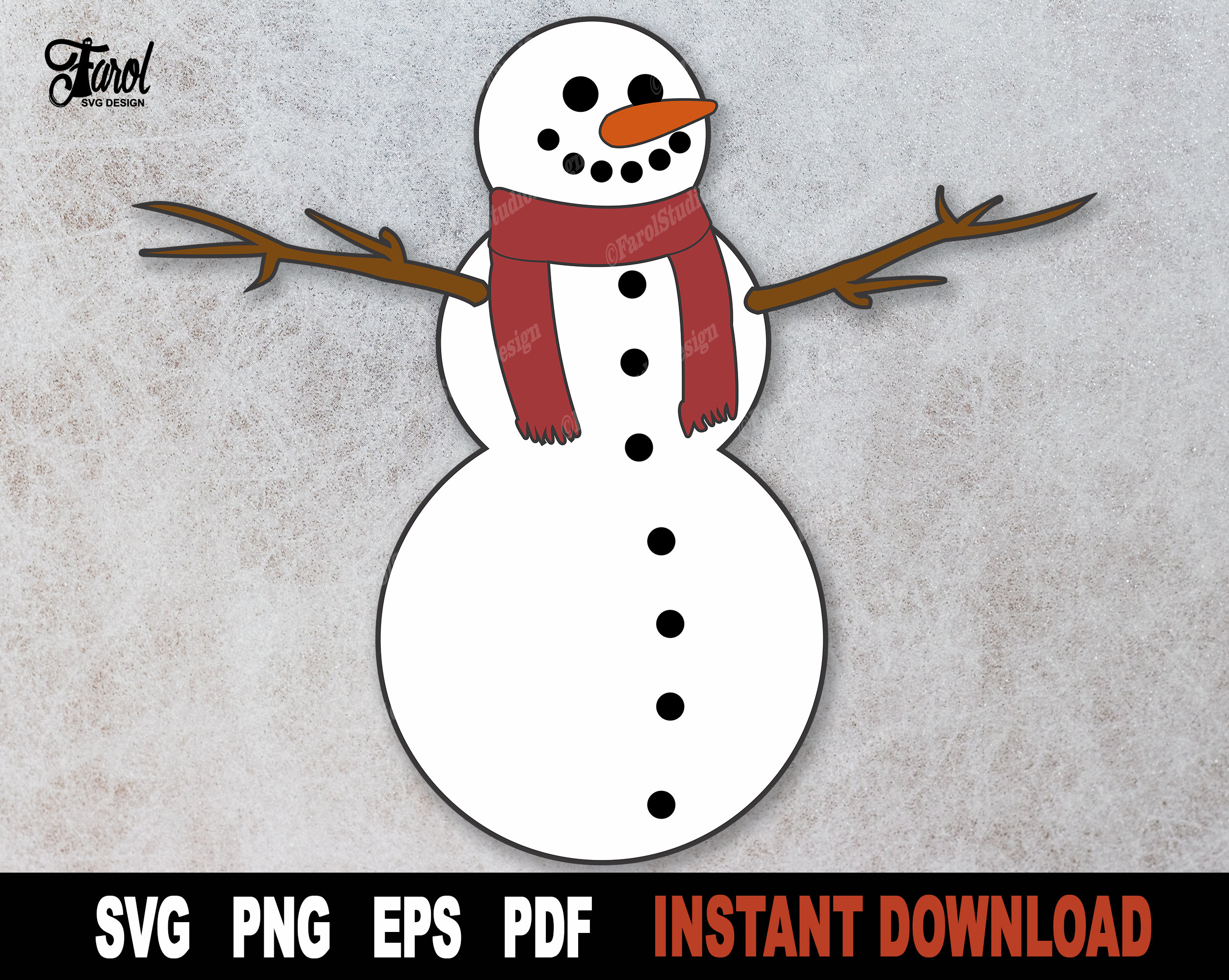 Snowman Svg Christmas Svg File for Cricut Silhouette - Etsy