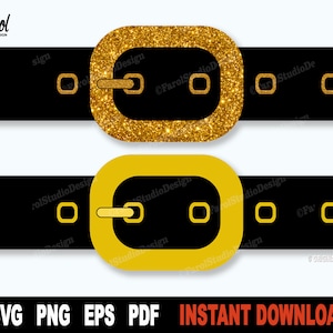 Santa Belt SVG: Christmas Clipart for Cricut (Digital Download)