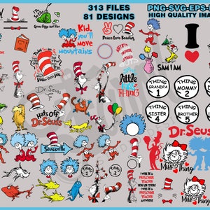 Cat In The Hat Svg Etsy