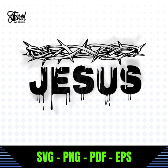 Crown of Thorns SVG: Jesus Name Religious Cut File (instant