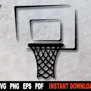Basketball Hoop SVG: Sport Clipart, Cricut Cut File (Digital Download)