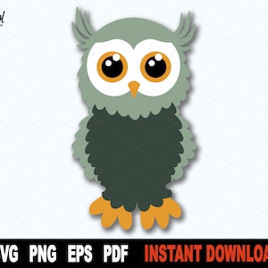 Brother Owl SVG, Owl SVG, Owl Boy Cute Svg File For Cricut, Silhouette, Cut File, Cartoon Clipart, Sublimation - Instant Digital Download