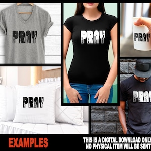 Pray On It SVG: Christian Bible Verse Cut File (Digital Download)
