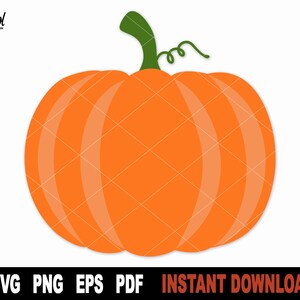 Fall Pumpkin SVG: Thanksgiving Cut Files, Clipart (Digital Download)