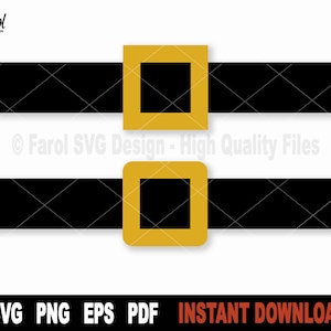 Santa Belt SVG: Christmas & St Patrick&#39;s Day Costume (Digital Download)