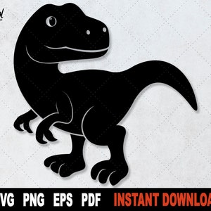 Dinosaurier SVG, Tyrannosaurus Rex SVG, Dinosaurier SVG-Datei für Cricut, Silhouette T-Rex Png schwarz Clipart geschnitten Datei, sofortiger digitaler Download