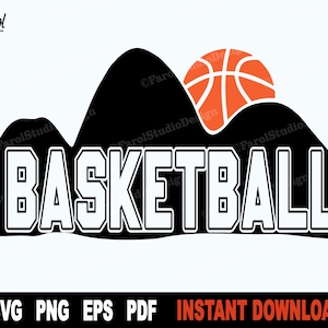 Basketball Svg, Basketball Svg File For Cricut, Silhouette, Sport Clipart, Vector Shirt Design - Instant Digital Download