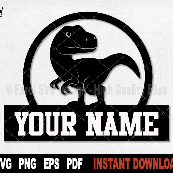 Dinosaur Svg, Dinosaur Png, Tyrannosaurus Rex Svg File For Cricut, Silhouette T-Rex Png Clipart, Vector Svg Cut File-  Digital Download