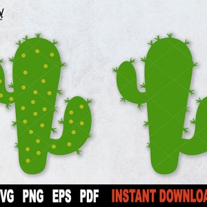 Cactus SVG, Saguaro Cactus SVG Archivo para Cicut, Silhouette, Nature Clipart, Png Design- Descarga digital instantánea