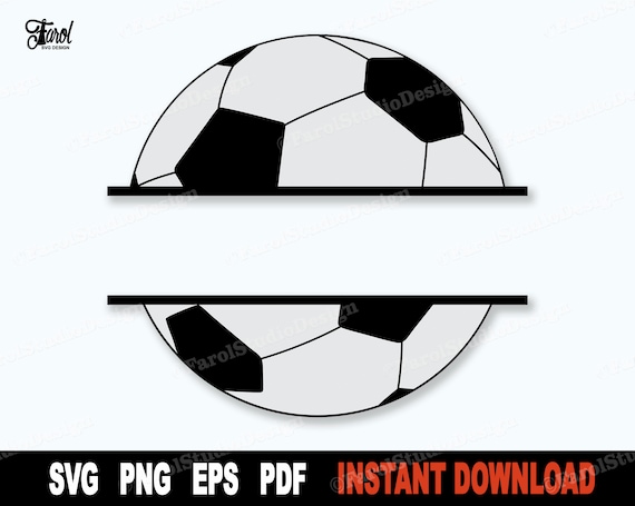 Ballon de football vectorisé / Ballon de football SVG / Fichier coupe-ballon  de football / Ballon de football DXF / Fichiers Svg pour Cricut / Fichiers  silhouette -  France