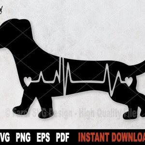 Dachshund SVG: Dog Vector Clipart, Cricut & Silhouette Cut File (Digital Download)