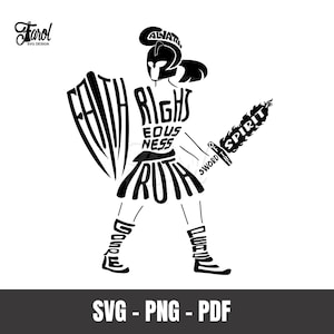 Armure de Dieu SVG | Cricut & Silhouette | Design Chrétien | Téléchargement Instantané