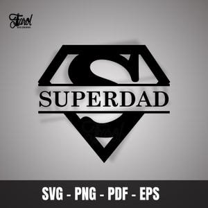 Super Papa geschnitten Datei | Vatertagsschnitt-Datei | Super Dad Png, SVG, Pdf, Eps für Cricut & Silhouette