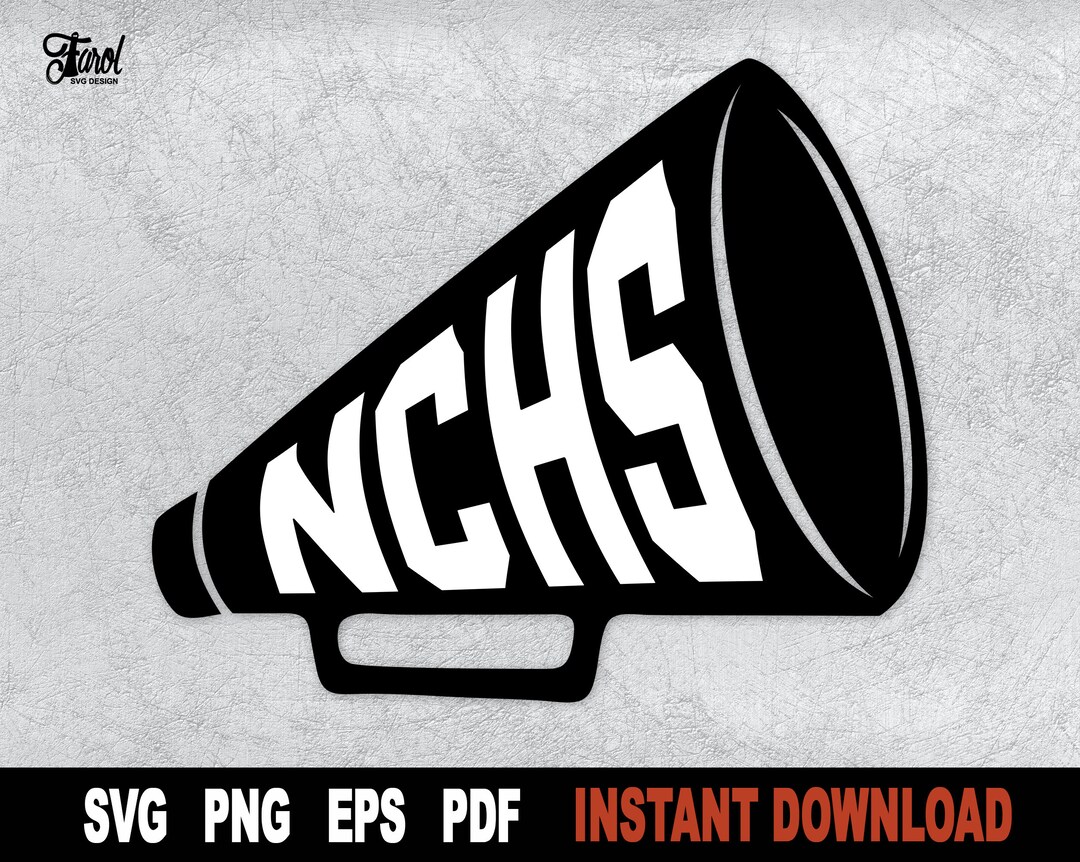 Personalized Cheerleader Megaphone Svg - Etsy