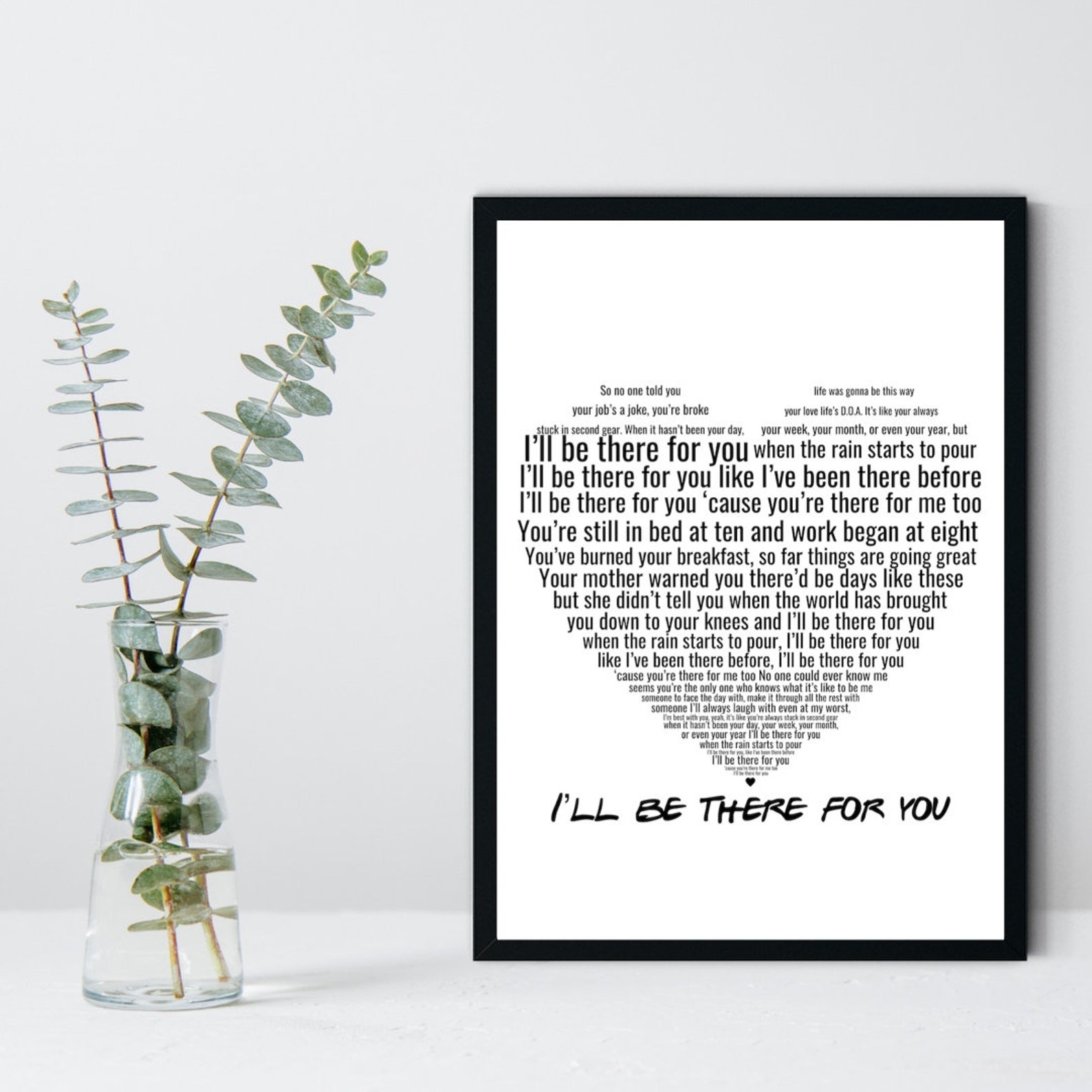 F.R.I.E.N.D.S Print Ill Be There for You Print Best | Etsy
