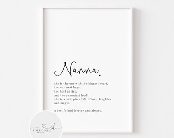 Nana Quotes From Grandchildren Nana Quote | Etsy Ireland