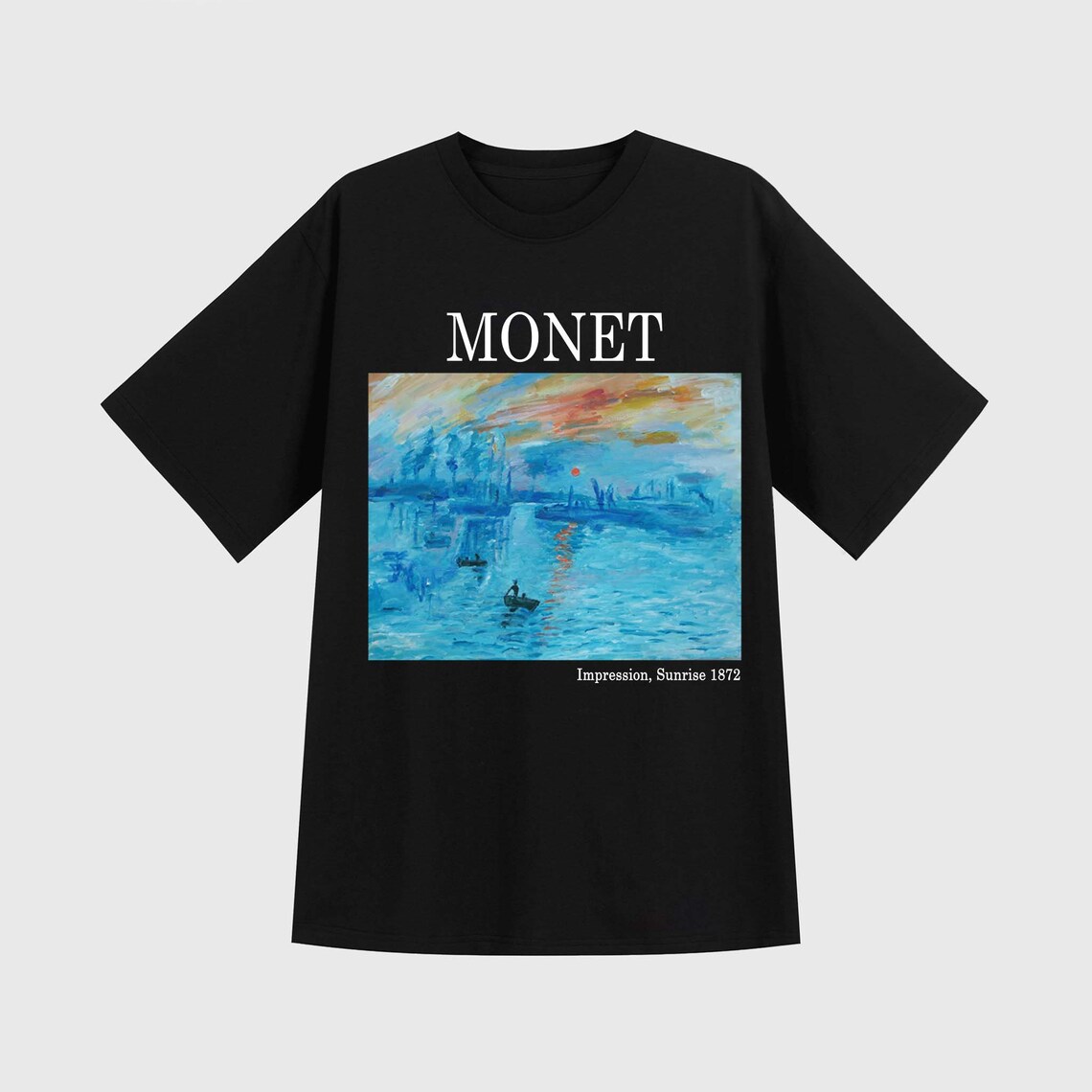 Claude Monet Sunrise T-shirt Fine Art T-shirt Famous | Etsy