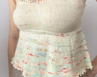 Eylis Top/Kleid Strickmuster | Feminin Frühling Sommer Romantisch Liebevoll