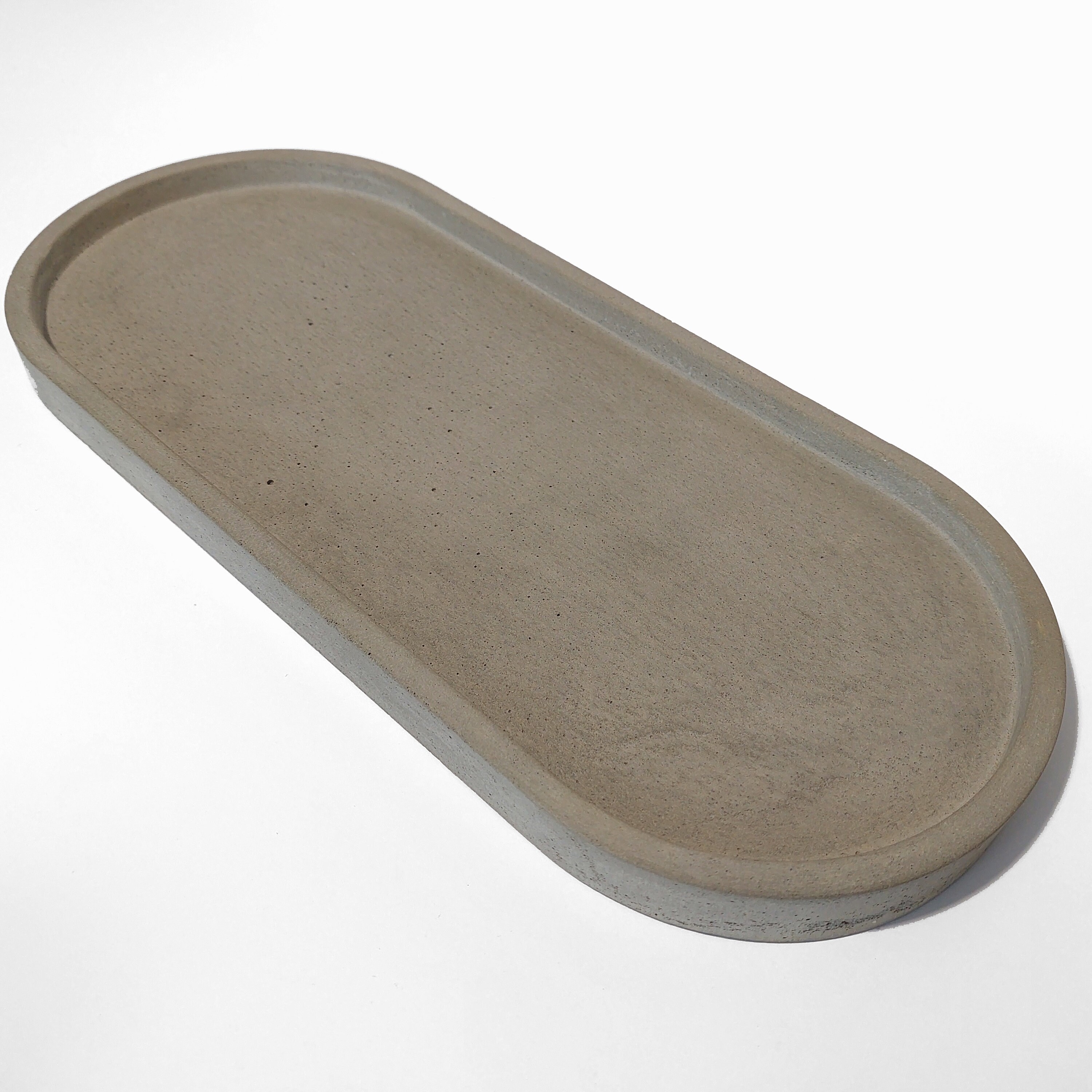 Oval large Decorative Concrete Tray Bathroom Tray Jewelry Etsy