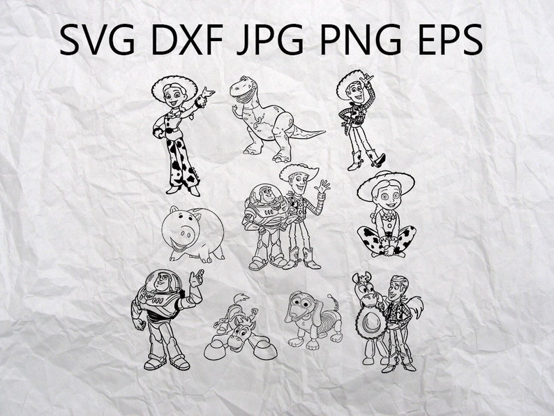 Download Woody Stensil Toy Clipart File For Sheriff Svg Woody Toy Circut Svg Set Woody Jpeg Dxf Eps Vector Art Collectibles Music Movie Posters