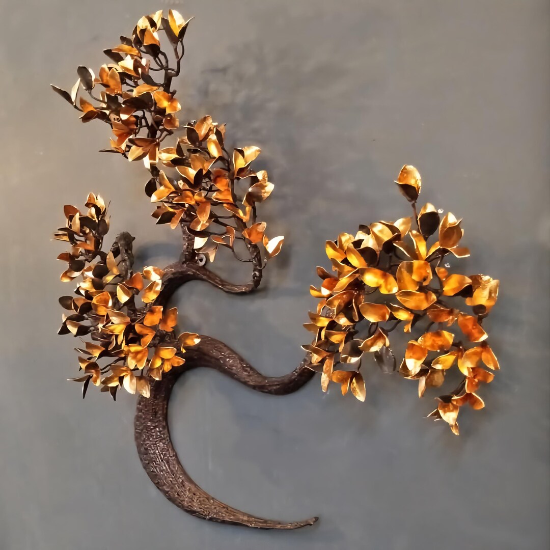 Bonsai Tree Branches Metal Wall Art Hanging Decor Nature Lover Gift ...
