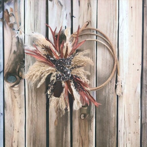 Rope Wreath Western Decor Lariat Wreath Western Room Decor Western Home Decor Western Floral Arrangement Western Lariat Wreath Wedding Decor