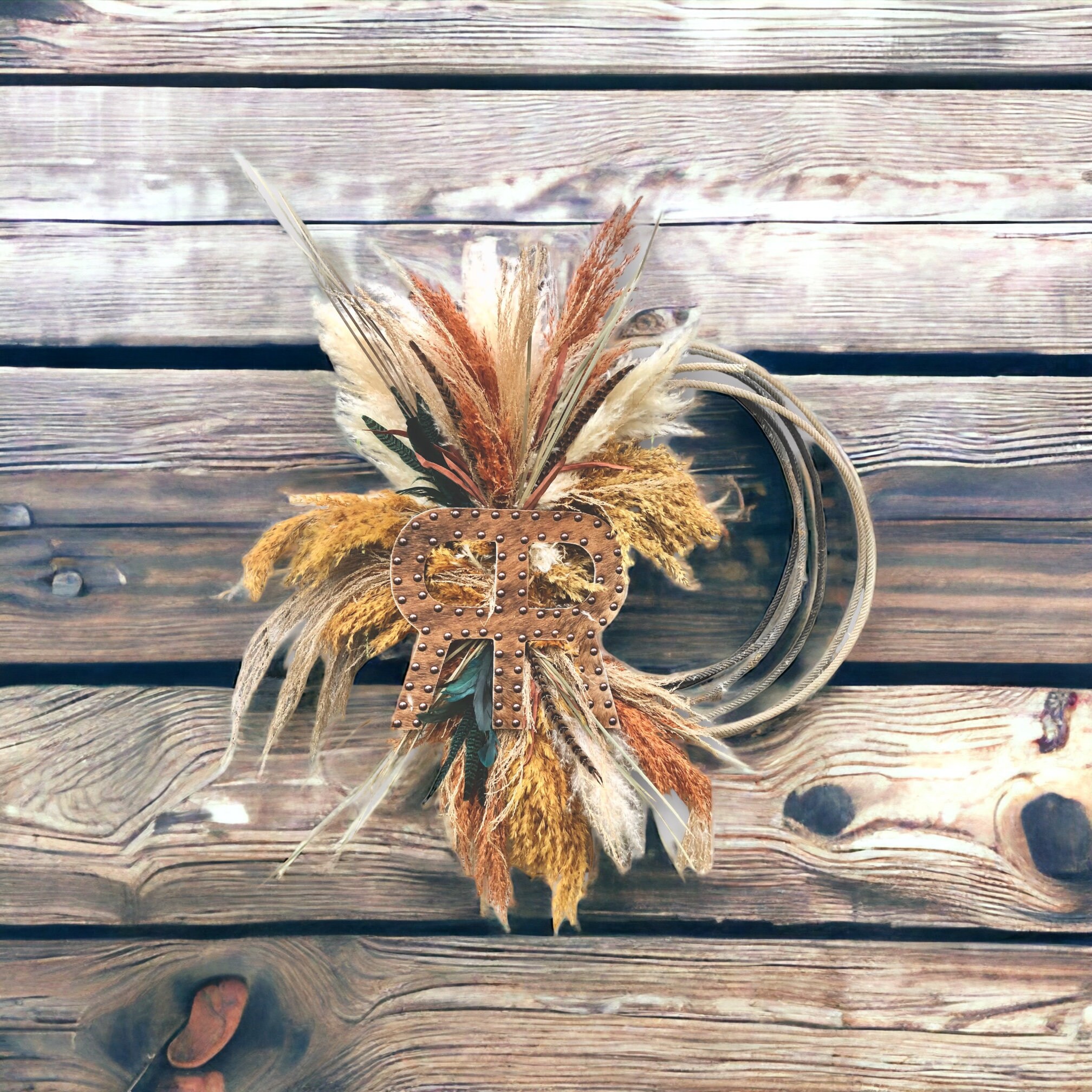 Rustic Lasso Wreath Rustic Door Hanger Rustic Lasso Wreath Door Hanger Decor Farmhouse Wreath