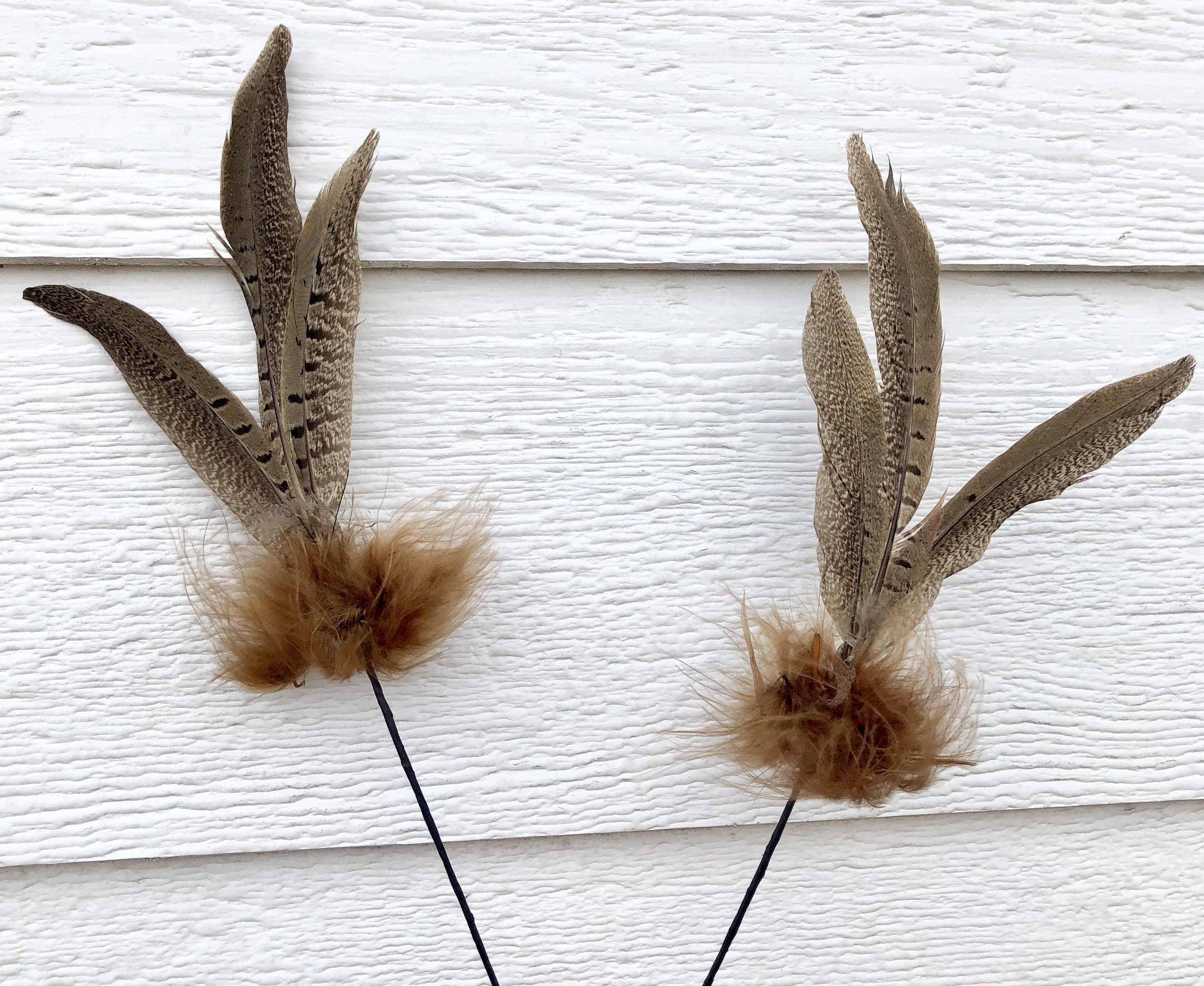 Brown Feather Flower - Etsy