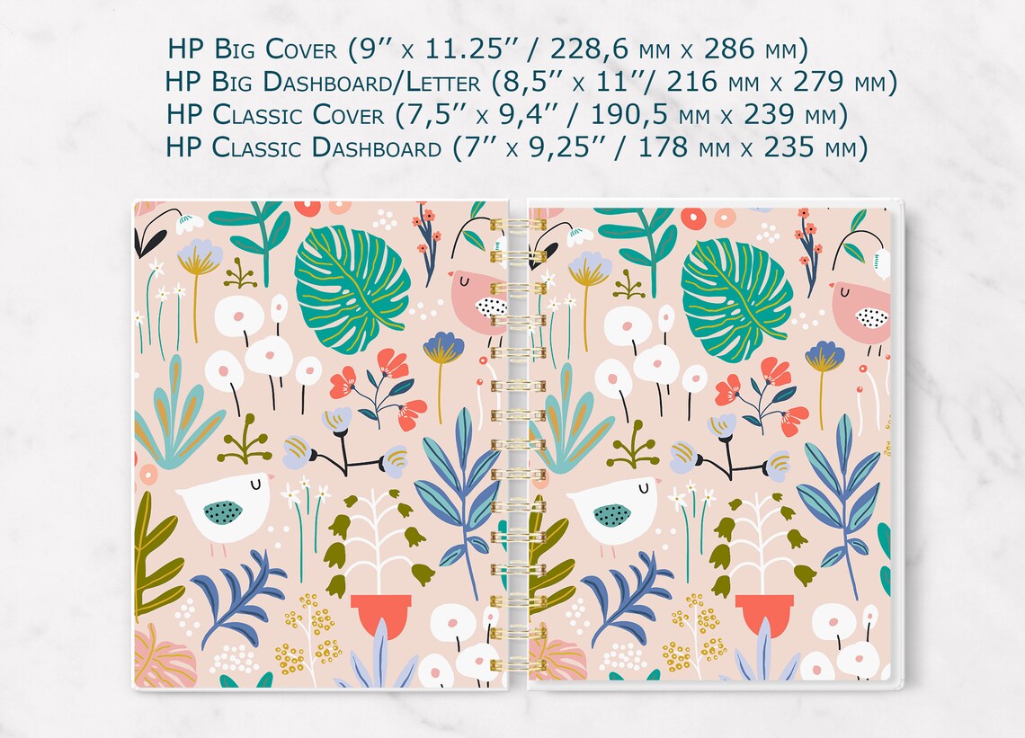Classic happy planner cover Printable planner covers set | Etsy