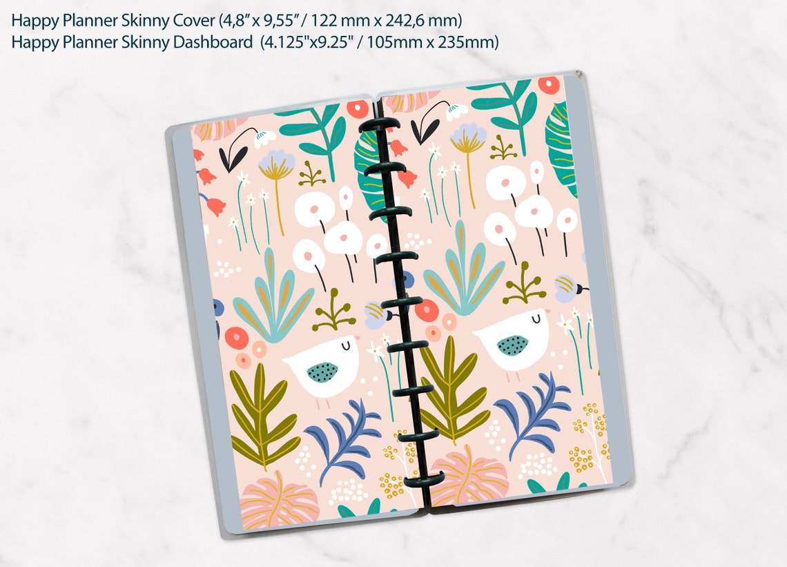 Skinny Classic Happy Planner Cover printable Planner Etsy