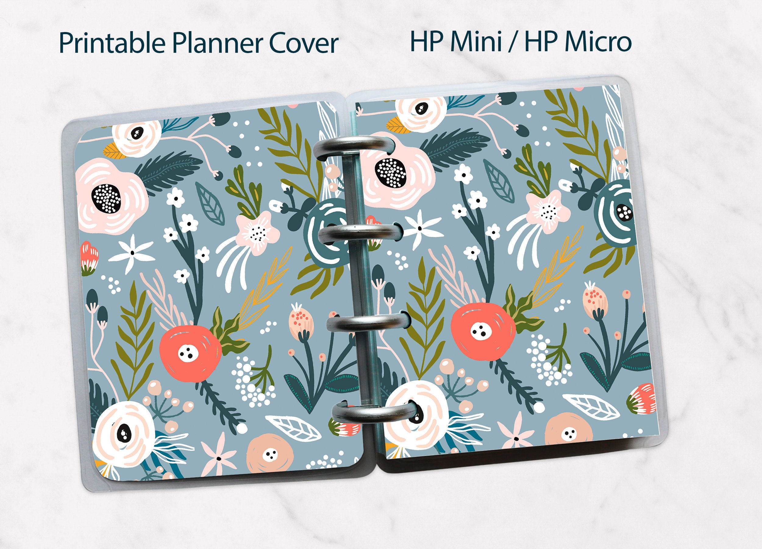 Printable mini happy planner cover Happy Planner dashboard Etsy