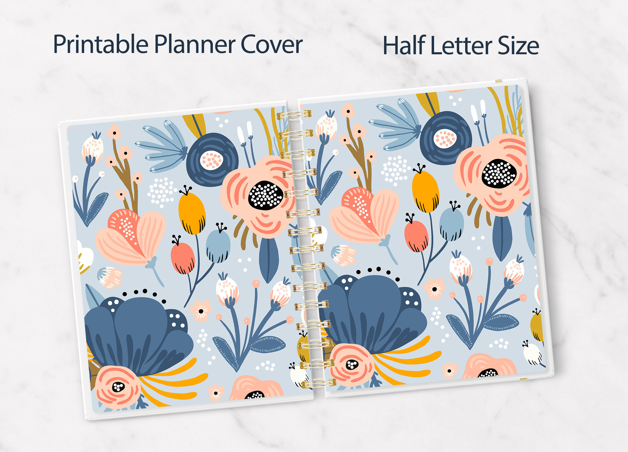 Half Letter Dashboard Half Sheet Planner Cover Notebook Etsy