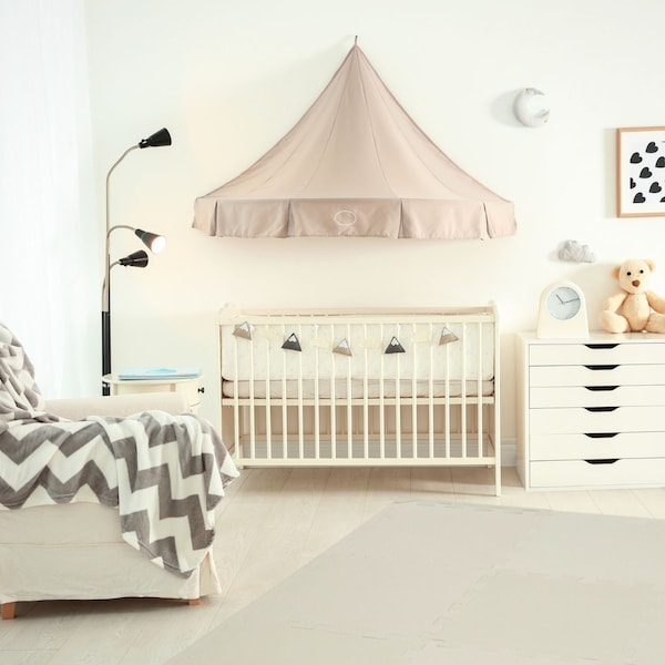 Pearl Grey Baby Play Mats Bundle - Eva Foam Non-Slip Baby-Safe Soft Floor Tiles For Unisex Play Room And Nursery Decor