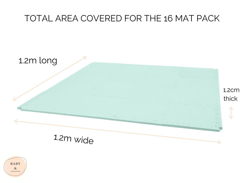 Mint Ice Green Baby Play Mats Bundle Eva Foam NonSlip Etsy