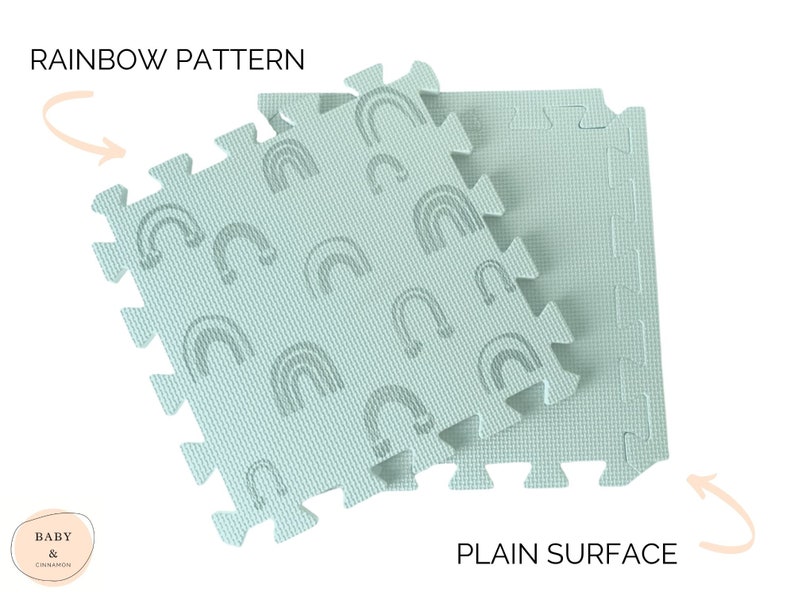 Mint Ice Green Baby Play Mats Bundle Eva Foam NonSlip Etsy