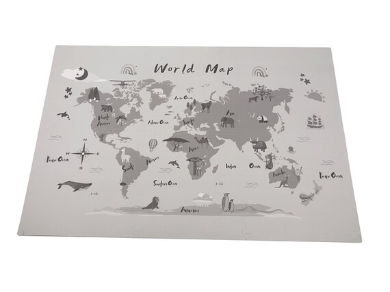 World map foam puzzle cheap mat