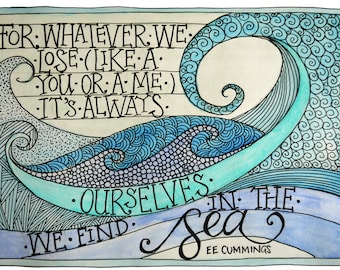 EE Cummings print