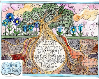 Learn character from trees....print